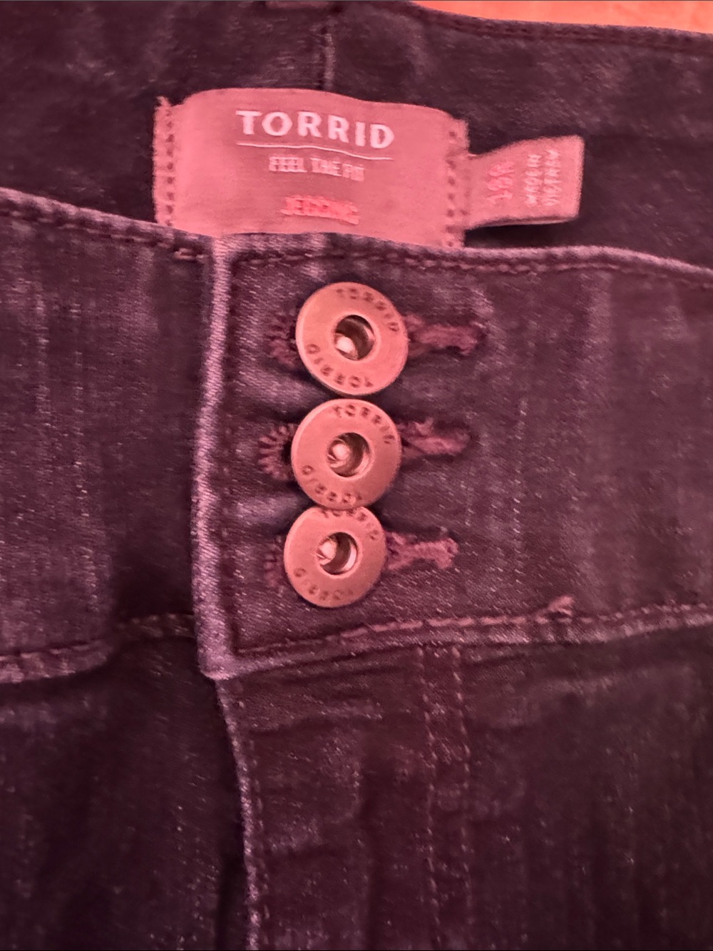 Torrid Dark Blue High-Rise Stretch Jeggings Size 18 - Picture 2 of 3